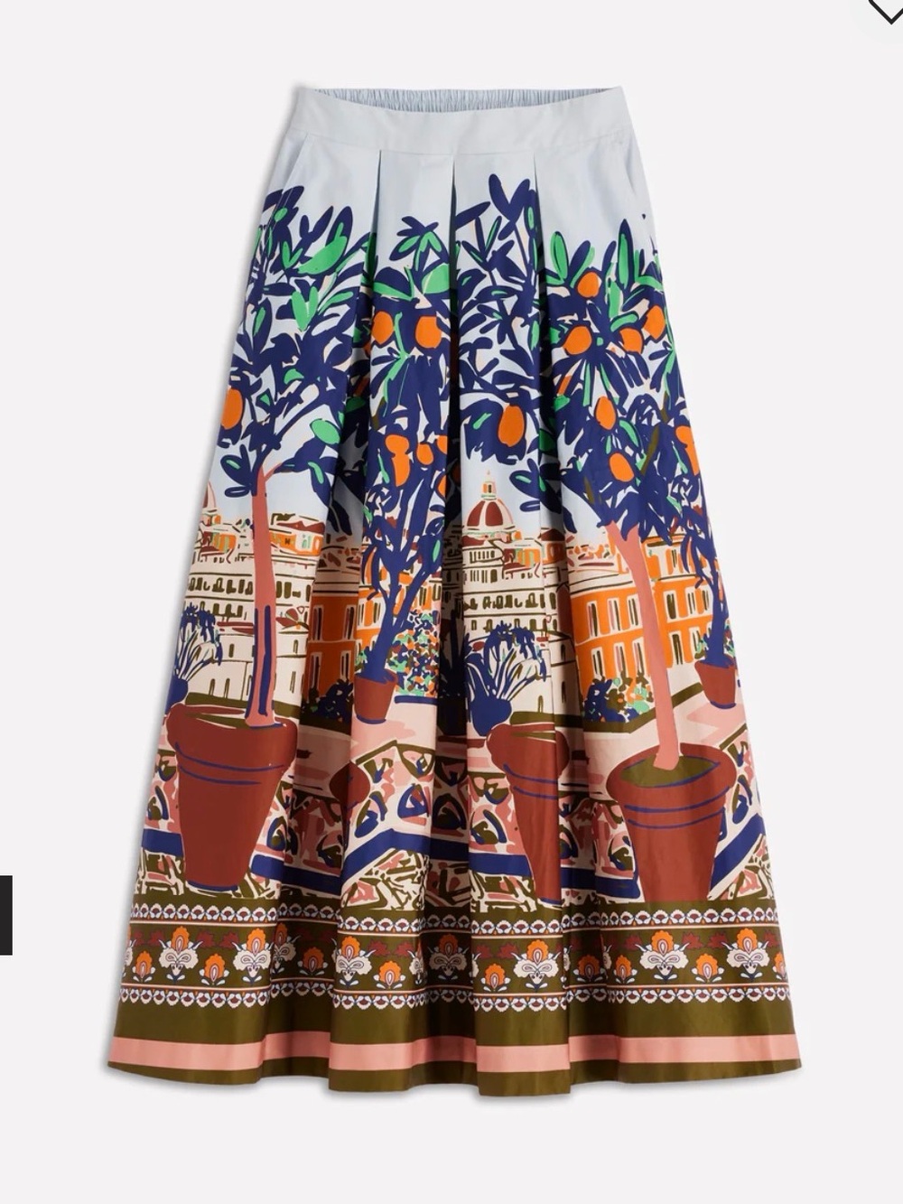 Boden skirt NWT 8P Verity sateen skirt balcony scene,sold out, Current!